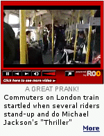 Commuters were treated to a random act of entertainment.